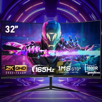 Ultra-Wide Curved 165Hz Gaming Computer Monitor 1800R