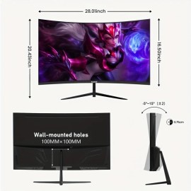 Ultra-Wide Curved 165Hz Gaming Computer Monitor 1800R
