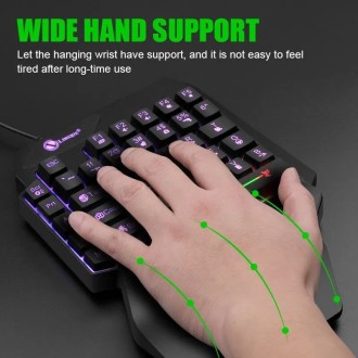 Gaming Keyboard Single Hand Mini