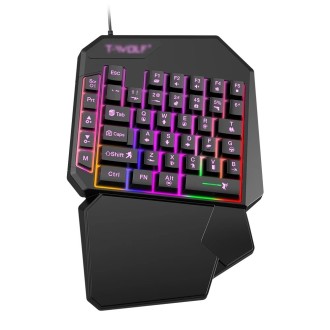 40-key one-handed mini gaming keyboard wired USB