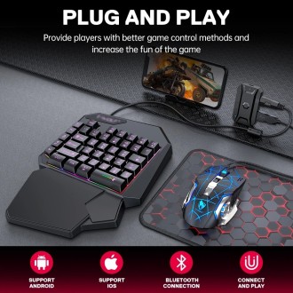 40-key one-handed mini gaming keyboard wired USB