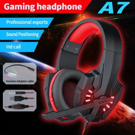 A7 Headphones Wired Gaming Headset