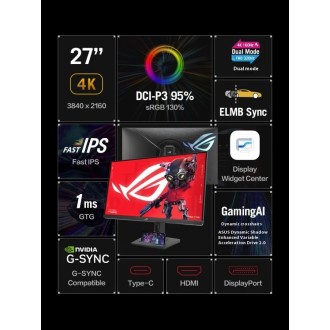 New Rog Xg27ucg 27pro Dual-Mode 27 Inch Monitor 4k 160hz