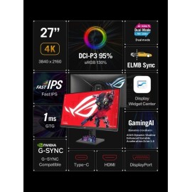 New Rog Xg27ucg 27pro Dual-Mode 27 Inch Monitor 4k 160hz