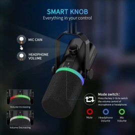 Dynamic Microphone for Podcasting Recording Gaming