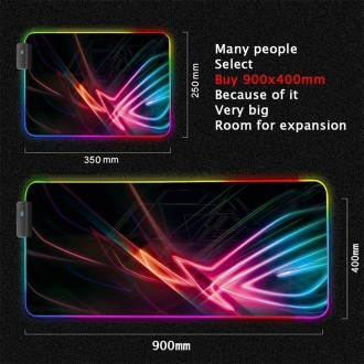 RGB LED Backlit Large Gaming Mouse Pad