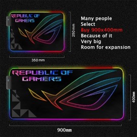 RGB LED Backlit Large Gaming Mouse Pad